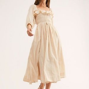 NWOT Free People Oasis midi dress - size S